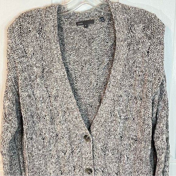 Vince Gray Cable Knit Cardigan - Picture 3 of 13